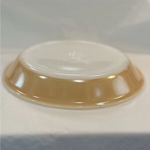Vintage Peach Luster Ware Anchor Hocking Fire King Pie Pan Plate 9" #460